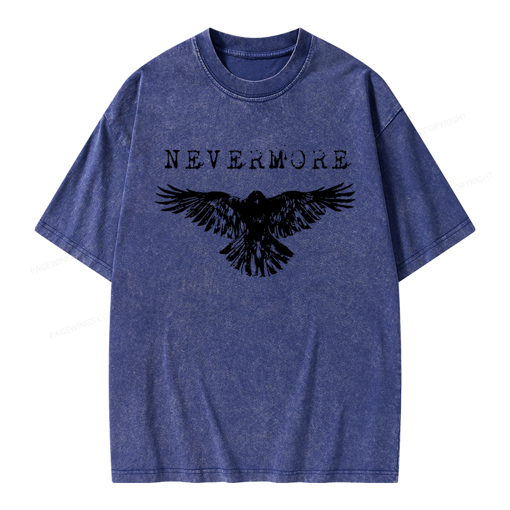 Pagewings Nevermore Unisex Washed T-shirt