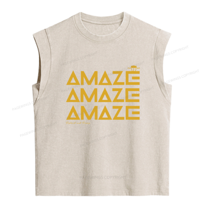 Pagewings Amaze Women's Washed Tank Top