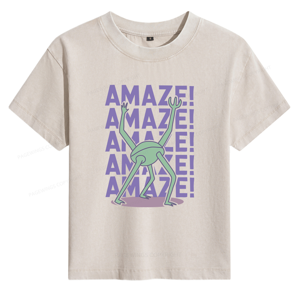 Pagewings Rocky Amaze Women's Washed T-shirt