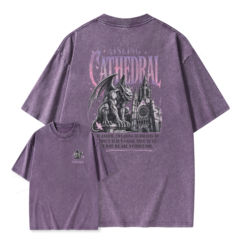 Pagewings Dark Fantasy Lover Unisex Washed T-shirt