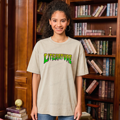 Pagewings Literature Unisex Washed T-shirt