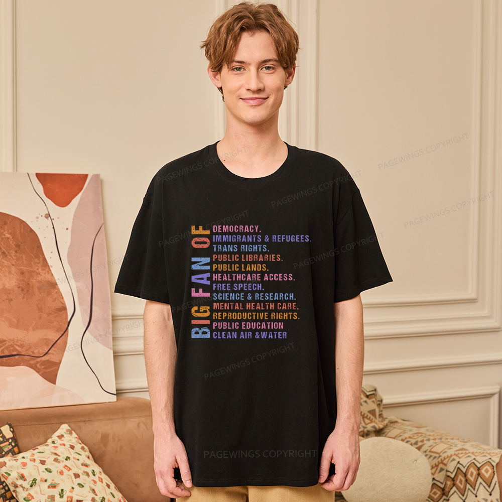 Pagewings Big Fan of Human Rights Unisex Classic T-shirt