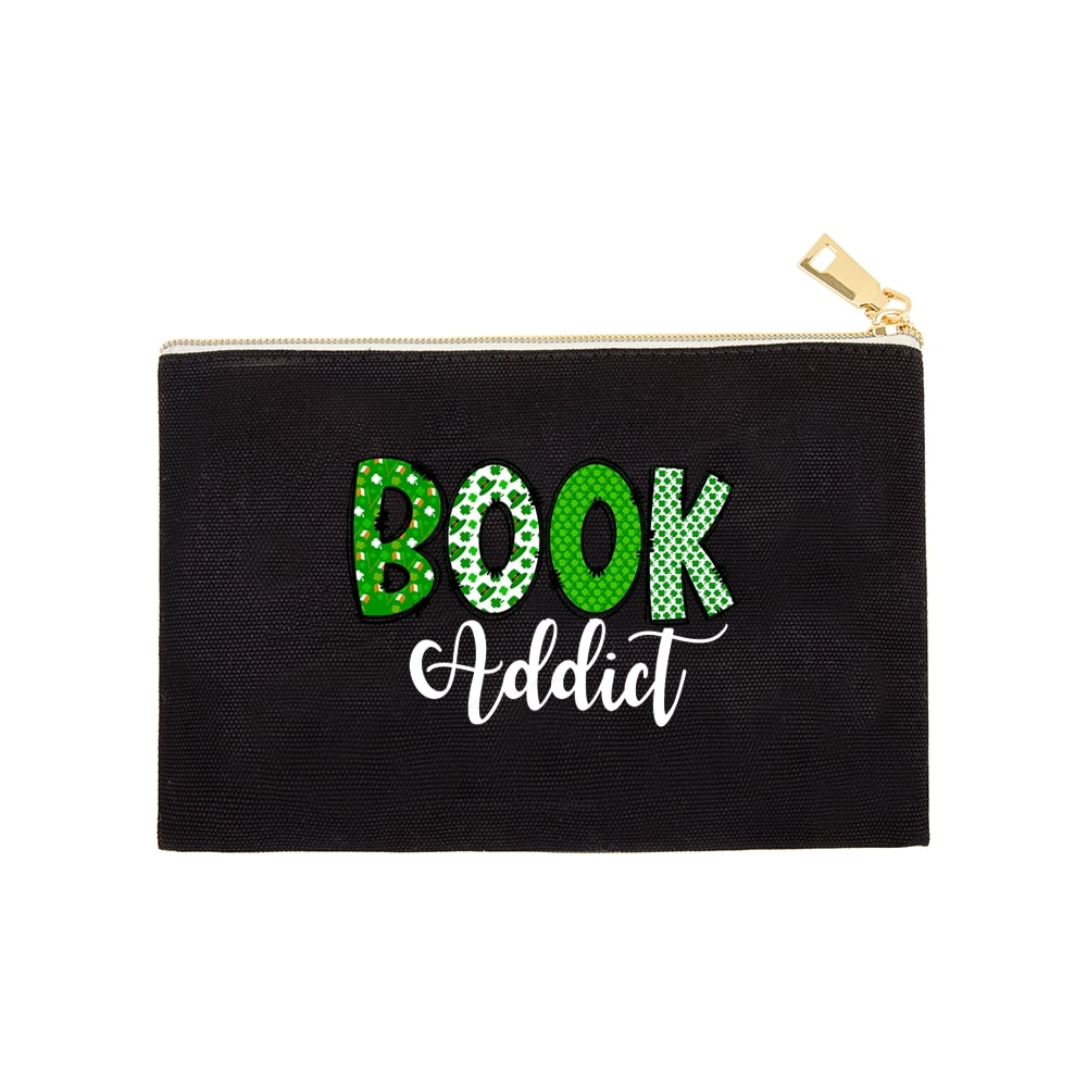 Pagewingsread t Patrick's Day Gift for bookworm,Book Lovers Pouch