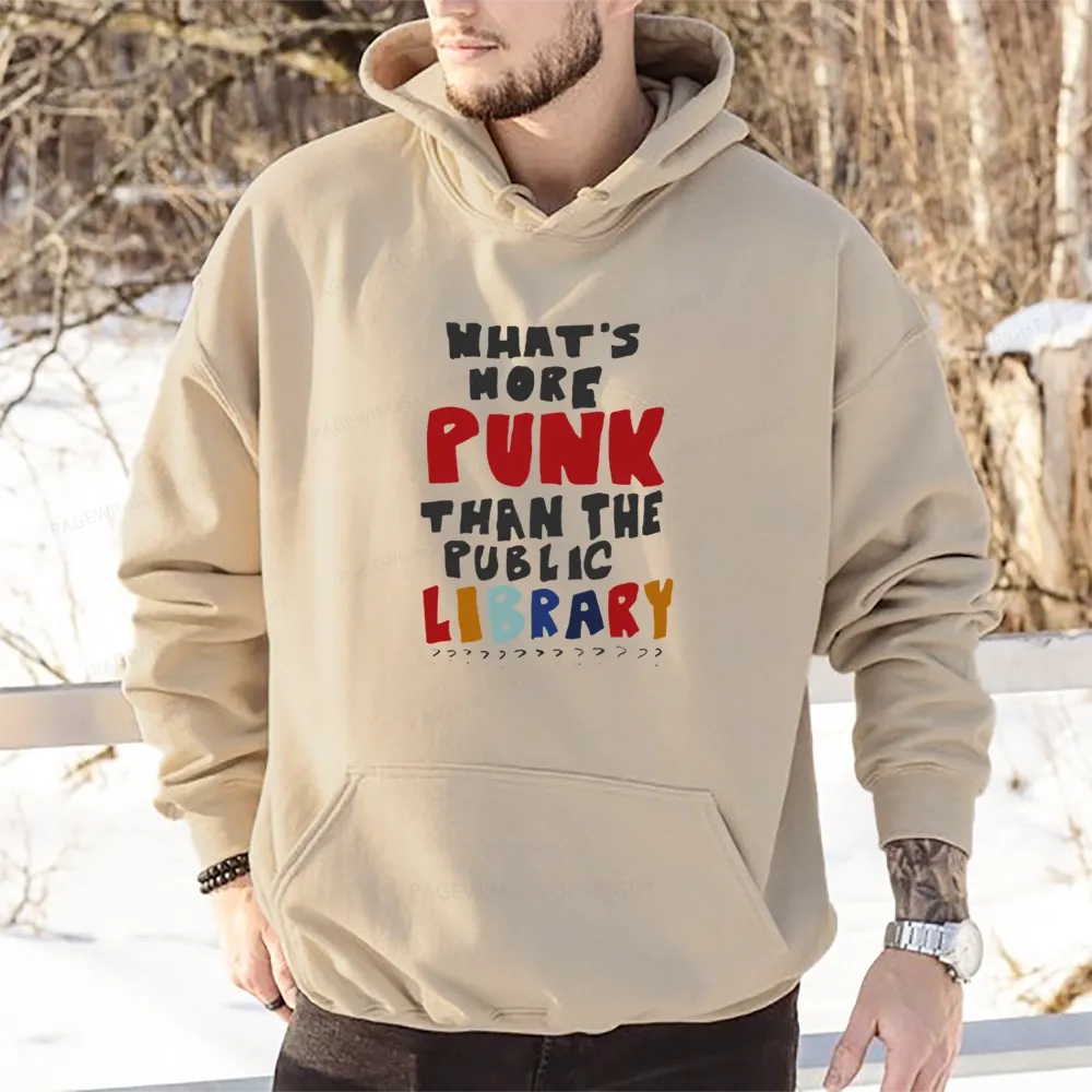 Pagewings What's More Punk Than The Public Library Unisex Classic Hoodie