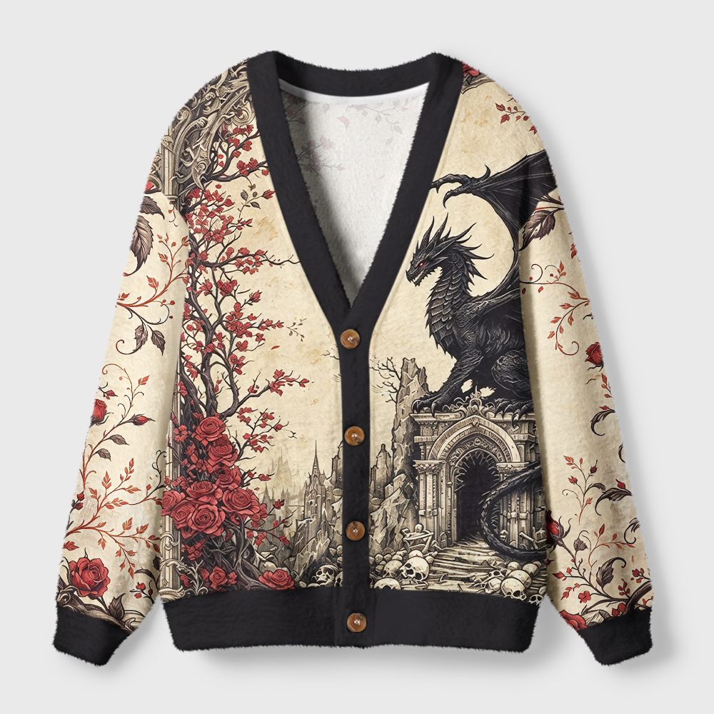 Pagewings Fantasy Bookish Light Knit Unisex Cardigan Sweaters