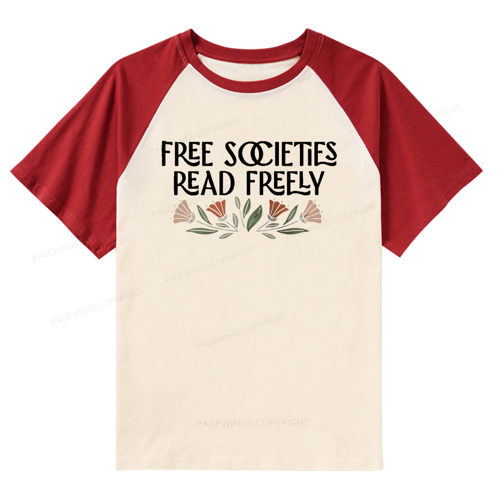 Pagewings Read Freely Raglan T-shirt
