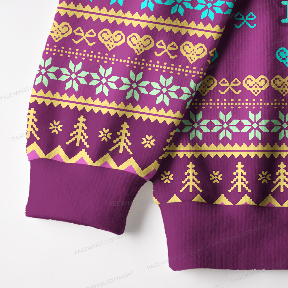 Pagewings How Many Nights A Week Should You Be Reading 6-7 Unisex Ugly Knit Sweatshirt
