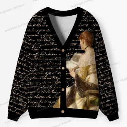 Pagewings Literature Unisex Ugly Cardigan Sweaters