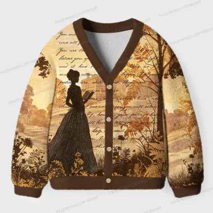 Pagewings Literary Women Unisex Ugly Cardigan Sweaters