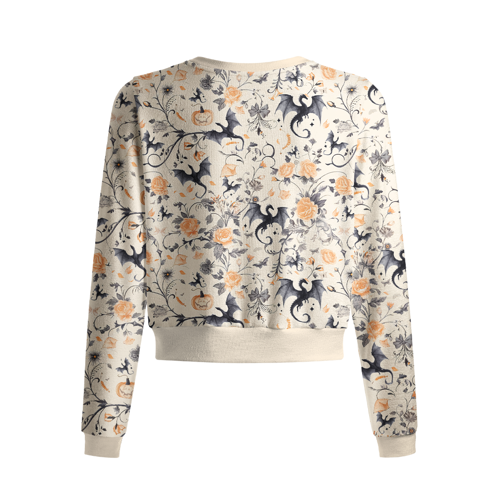 Pagewings Fantasy Bookish Crew Neck Cardigan Sweaters