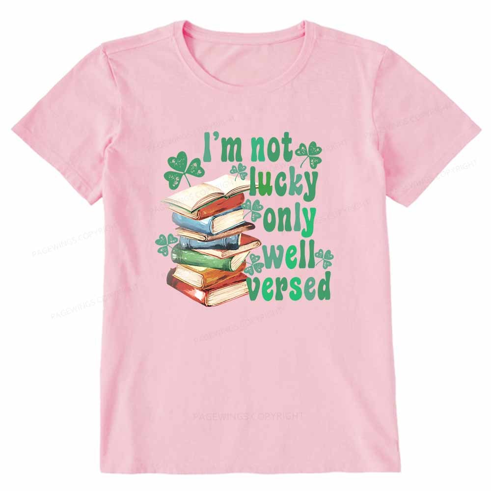 Pagewings St Patty Day Trendy Retro Book Shamrock Shirt Unisex Classic T-shirt