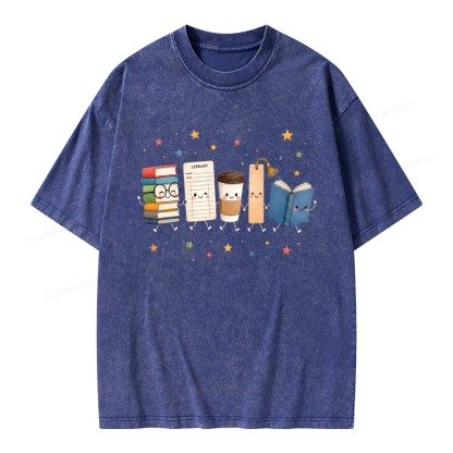 Pagewings Librarian Unisex Washed T-shirt