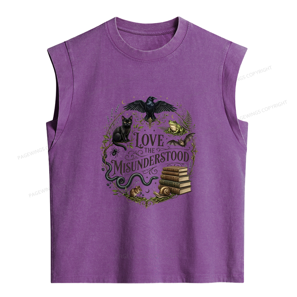 Pagewings Love the Misunderstood Women's Washed Tank Top