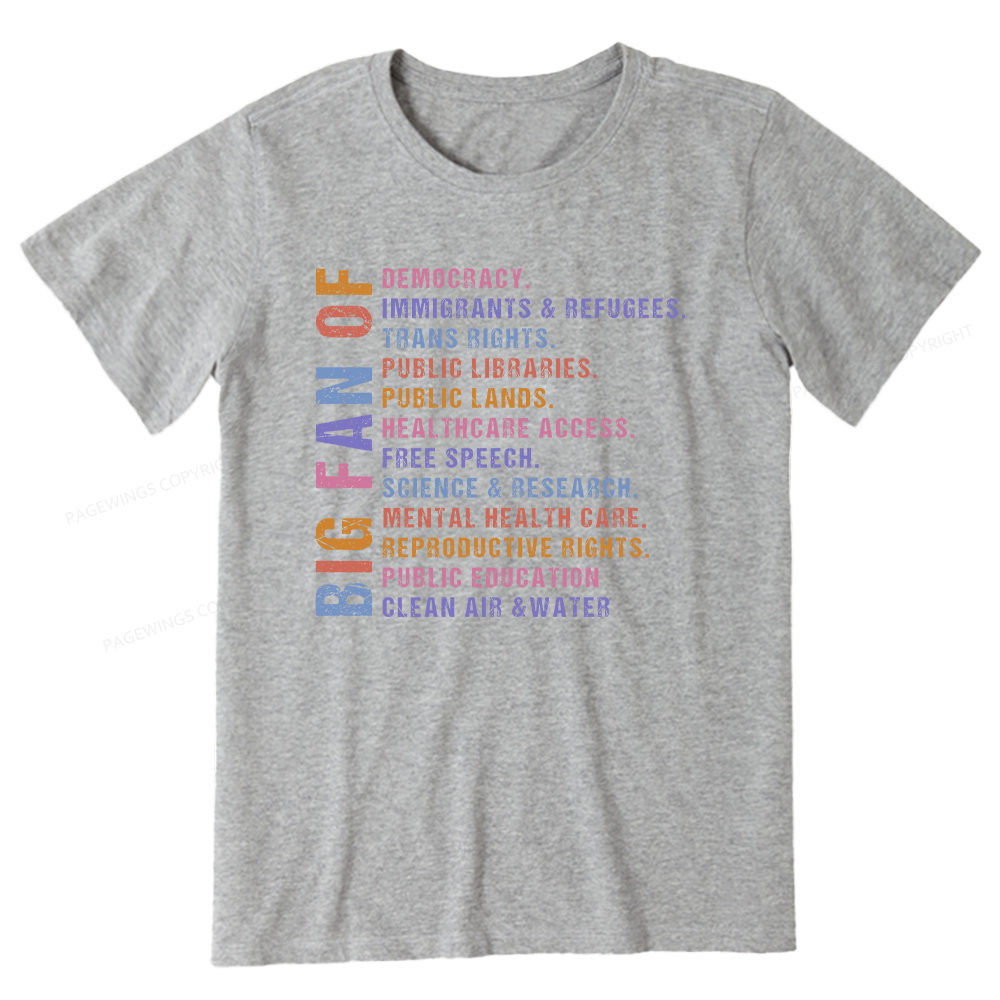 Pagewings Big Fan of Human Rights Unisex Classic T-shirt