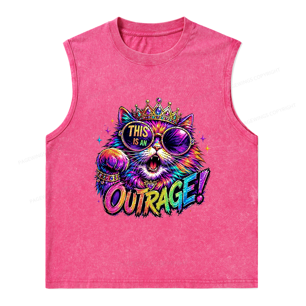 Pagewings Sci-Fi Book Lover Unisex Washed Tank Top