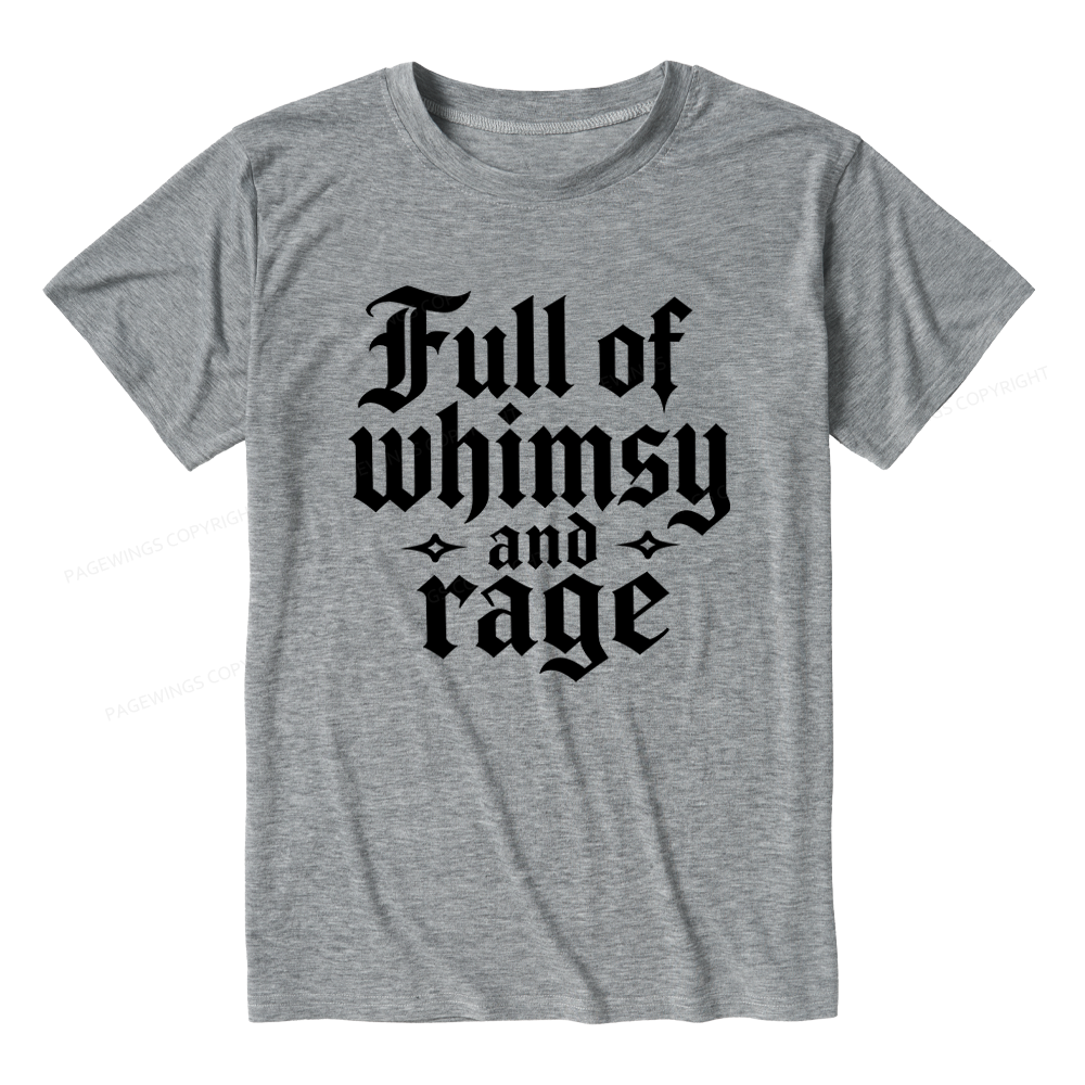 Pagewings Full of Whimsy and Rage Unisex Heather T-Shirt