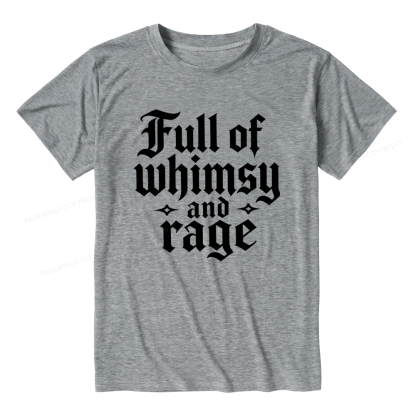 Pagewings Full of Whimsy and Rage Unisex Heather T-Shirt