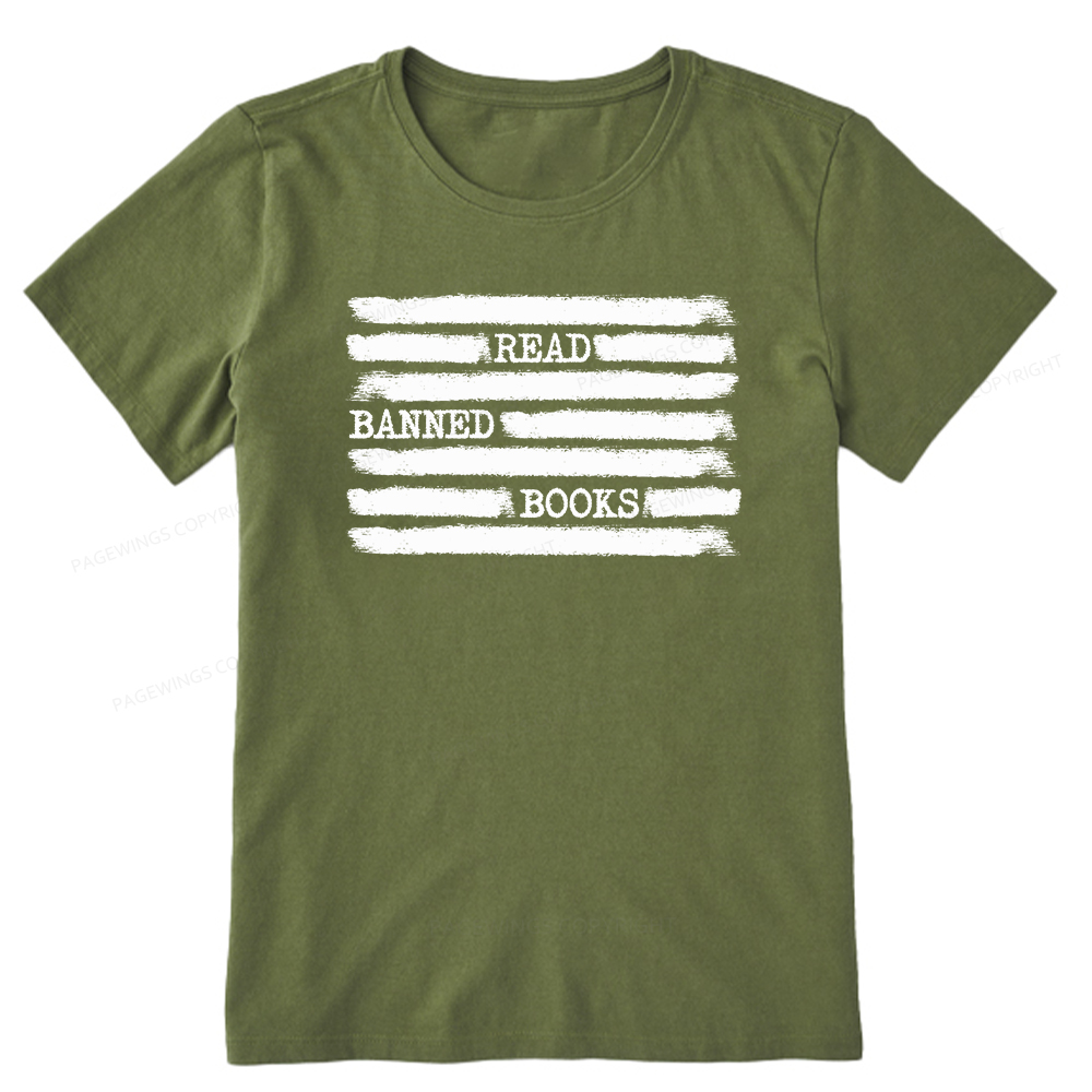 Pagewings Read Banned Books Bookworm Librarian Unisex Classic T-shirt