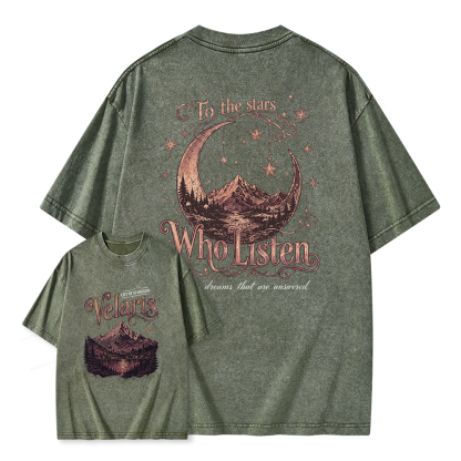 Pagewings Fantasy Bookish Unisex Washed T-shirt