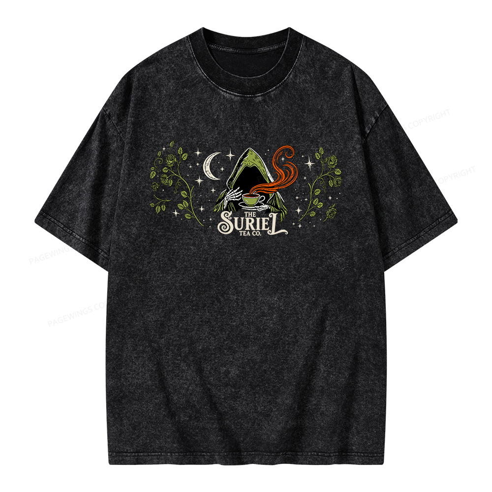 Pagewings Fantasy Bookish Unisex Washed T-shirt