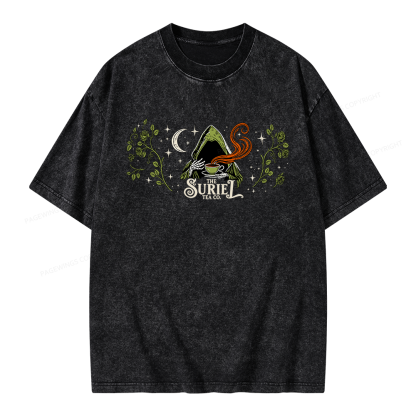 Pagewings Fantasy Bookish Unisex Washed T-shirt
