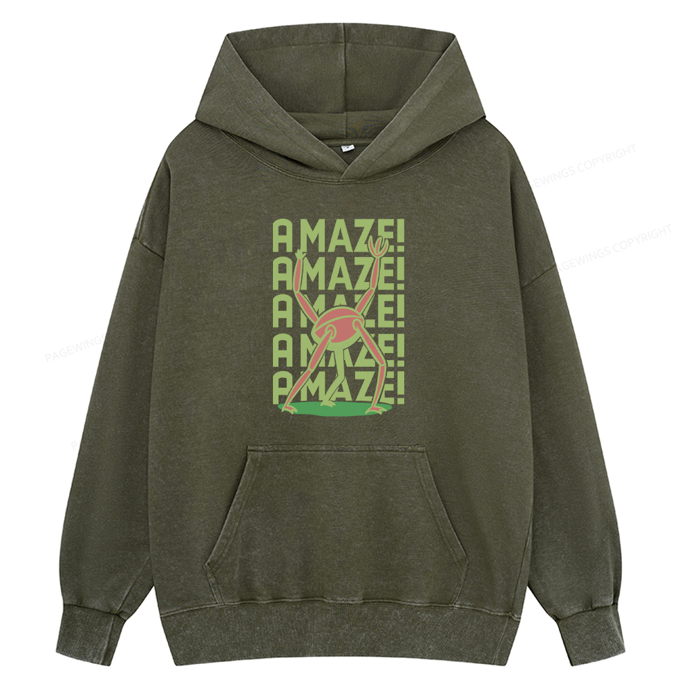 Pagewings Rocky Amaze Unisex Washed Hoodie