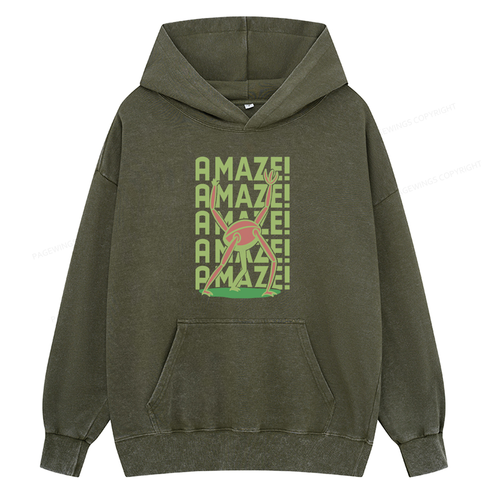 Pagewings Rocky Amaze Unisex Washed Hoodie