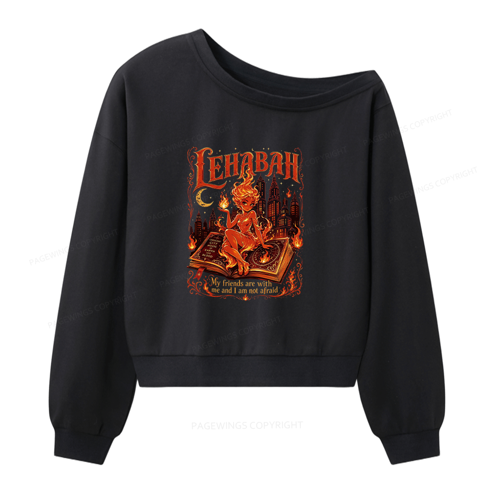 Pagewings Light It Up Women Off Shoulder Sweatshirt