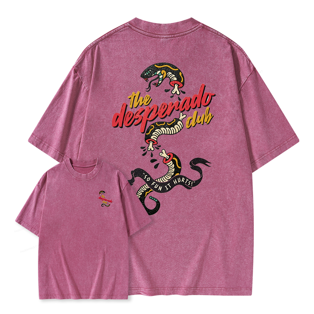 Pagewings The Desperado Club Unisex Washed T-shirt