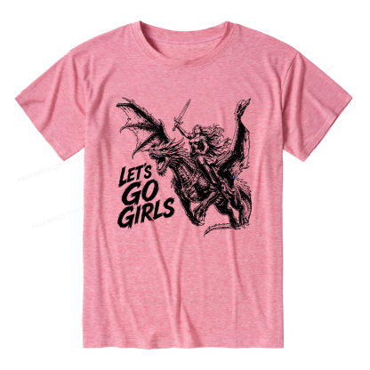 Pagewings Woman Dragon Rider Unisex Heather T-Shirt