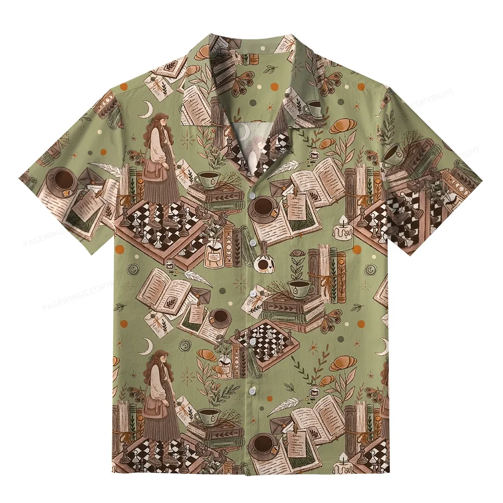 Pagewings Reading is Magic Unisex Hawaiian Shirt