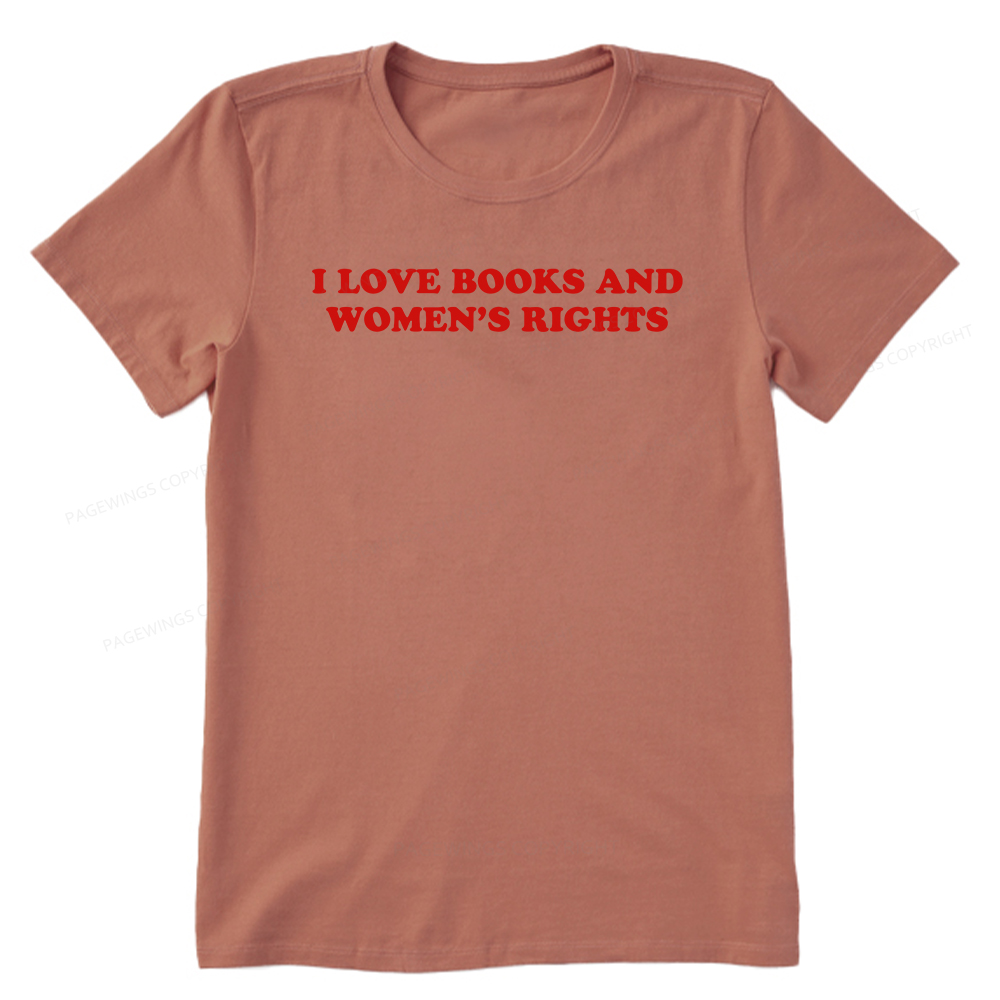 Pagewings I Love Books And Women's Rights Unisex Classic T-shirt