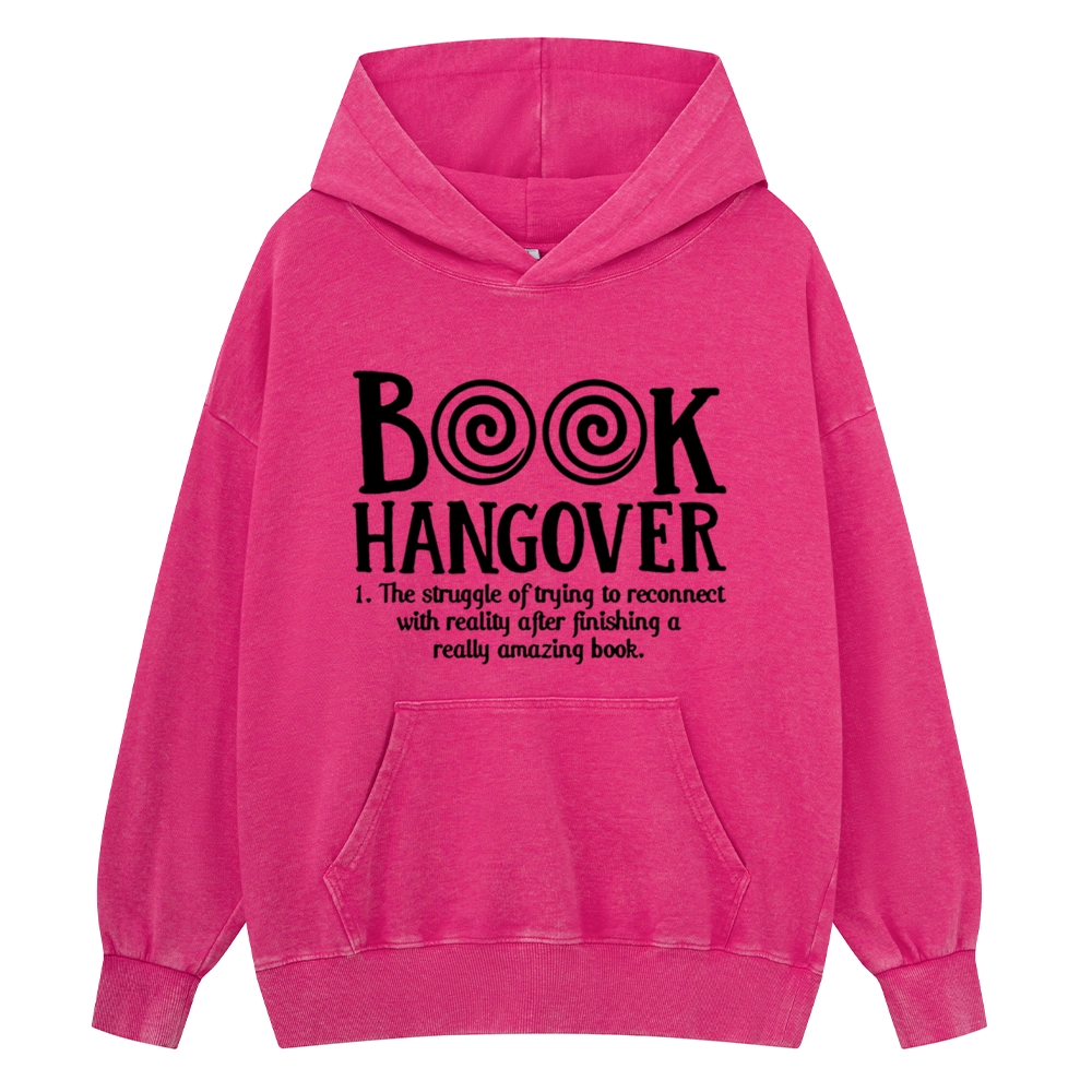 Pagewings Book Hangover Unisex Washed Hoodie