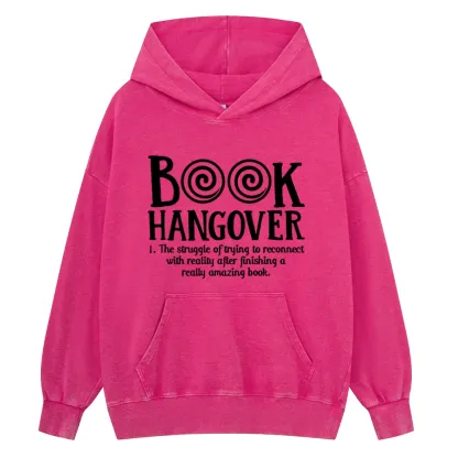 Pagewings Book Hangover Unisex Washed Hoodie