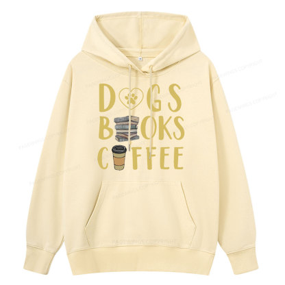 Pagewing Dogs, Books, Coffee Unisex Classic Hoodie