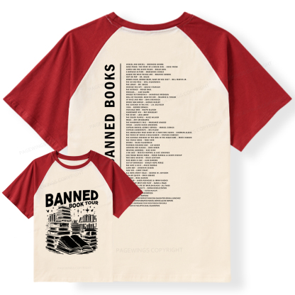 Pagewings Banned Book Raglan T-shirt