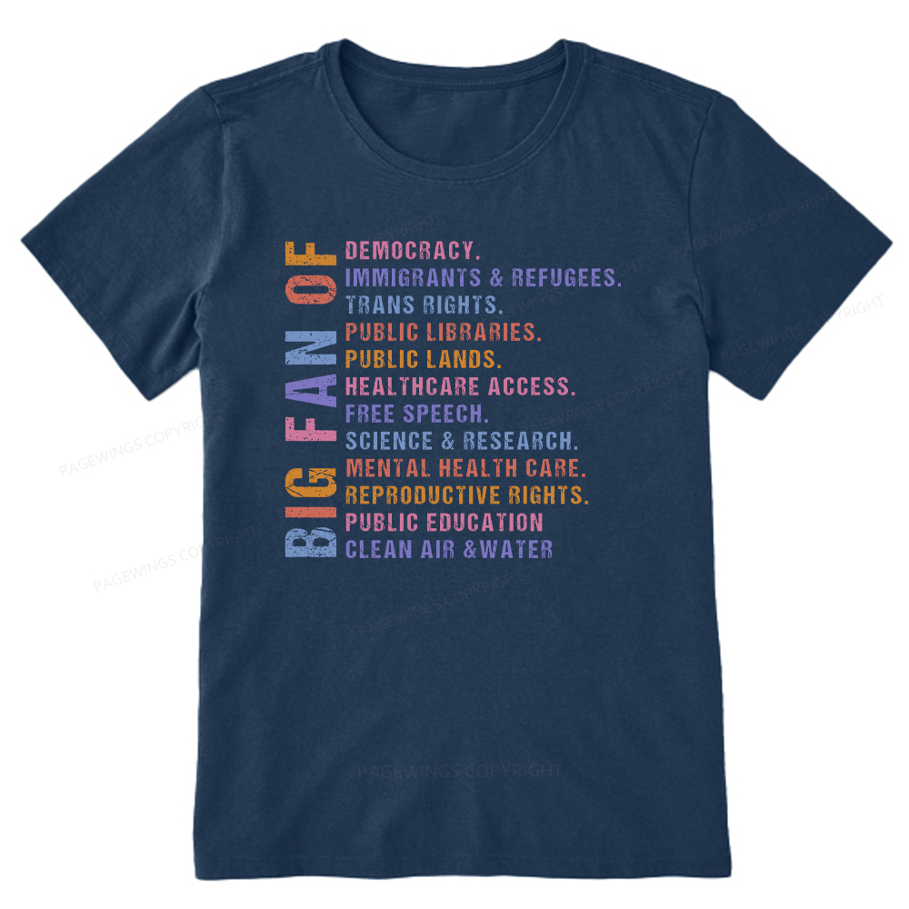 Pagewings Big Fan of Human Rights Unisex Classic T-shirt