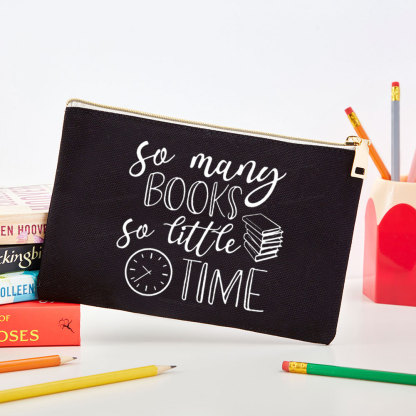 Pagewings So Many Books So Little Time Pouch