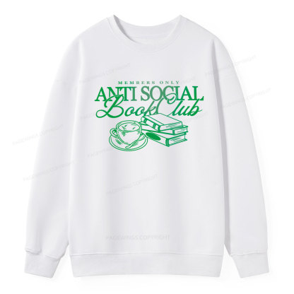 Pagewings Anti Social Book Club Unisex Classic Sweatshirt