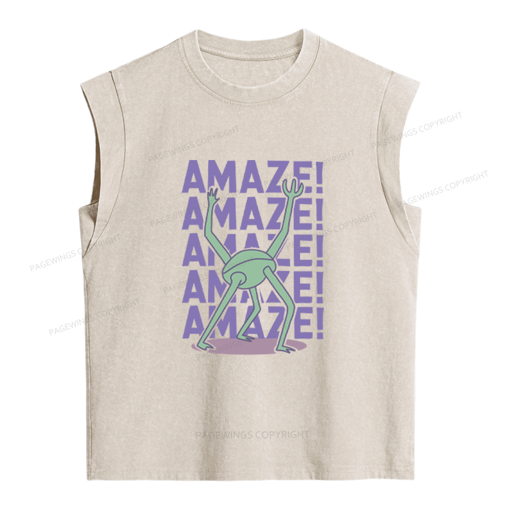 Pagewings Rocky Amaze Women's Washed Tank Top