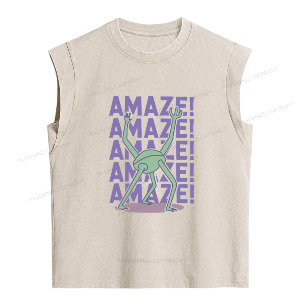 Pagewings Rocky Amaze Women's Washed Tank Top
