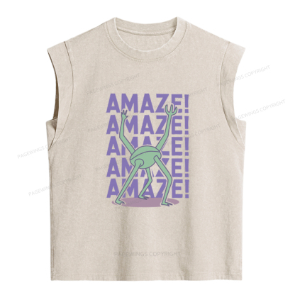 Pagewings Rocky Amaze Women's Washed Tank Top