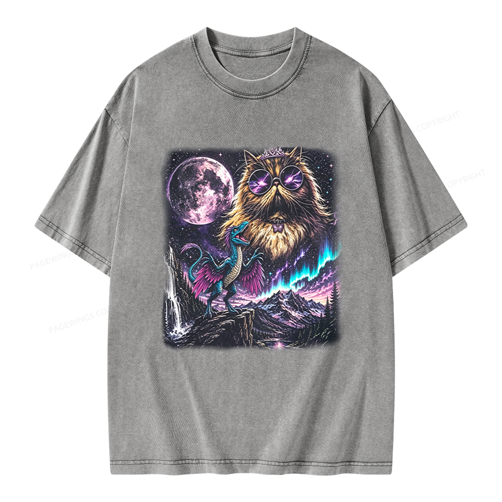 Pagewings Sci Fi Books Lover Unisex Washed T-shirt
