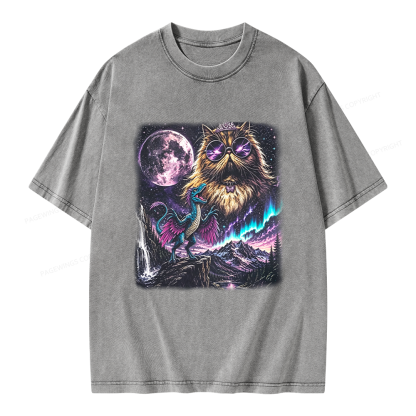 Pagewings Sci Fi Books Lover Unisex Washed T-shirt
