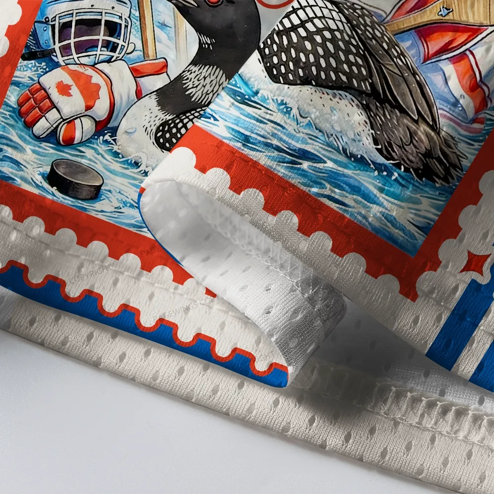 Pagewings Stupid Canadian Wolf Bird Unisex Mesh Jersey