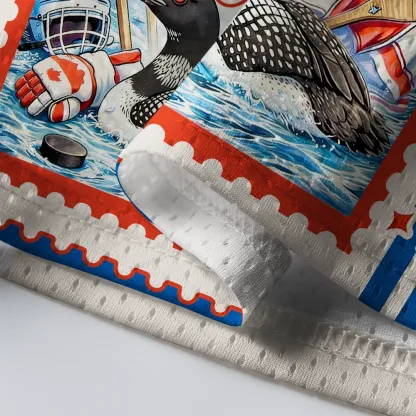 Pagewings Stupid Canadian Wolf Bird Unisex Mesh Jersey