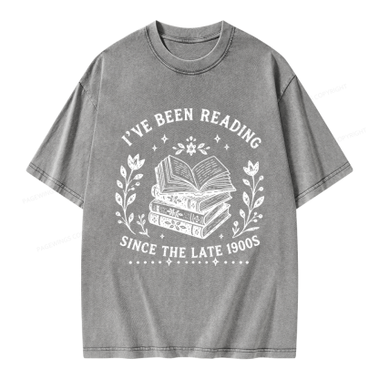 Pagewings I’ve Been Reading Since The Late 1900s Unisex Washed T-shirt