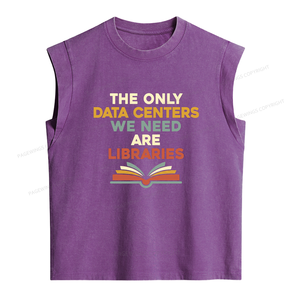 Pagewings The only Data Centers Women's Washed Tank Top