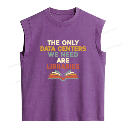 Pagewings The only Data Centers Women's Washed Tank Top