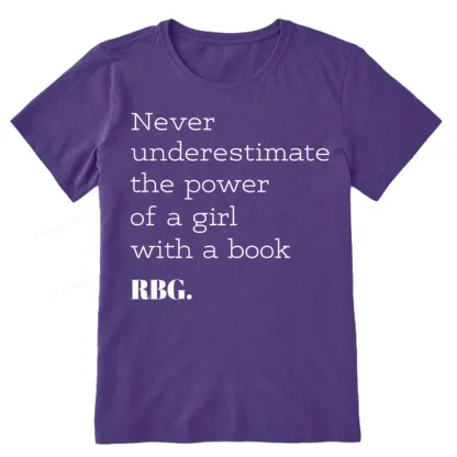 Pagewings Never Underestimate The Power Of a Girl With a Book Unisex Classic T-shirt